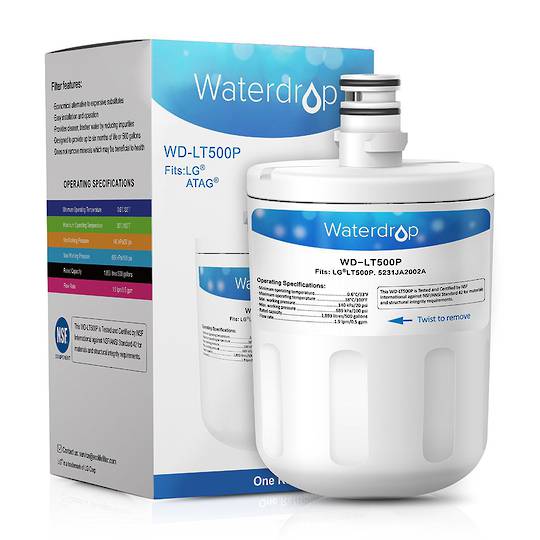 2-Pack Compatible KitchenAid KFIS25XVBL5 Refrigerator Water Filter - Compatible KitchenAid 4396395 Fridge Water Filter Cartridge