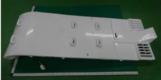 Samsung freezer evaporator fan and cover assy SRS594HNSS, SRS607HDSS, SRS610HDSS,