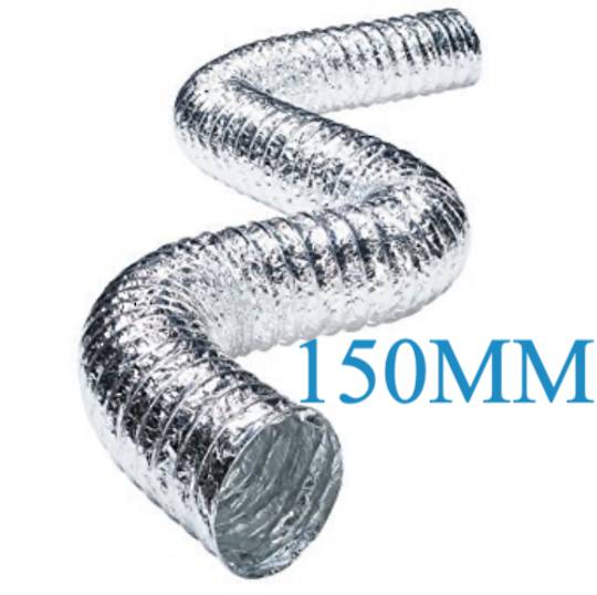Rangehood and Dryer Ventilation Hose Flexible Hose  3.7Meter Long 150mm Diameter