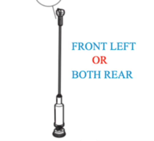 Haier Washing machine Suspension Rods HWT80AW1, HWT80MW1, HWT80MW2, 61379, 61387, 61392,