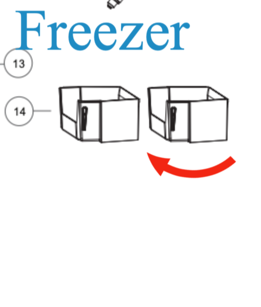Haier Freezer door shelf HRF520FHS,