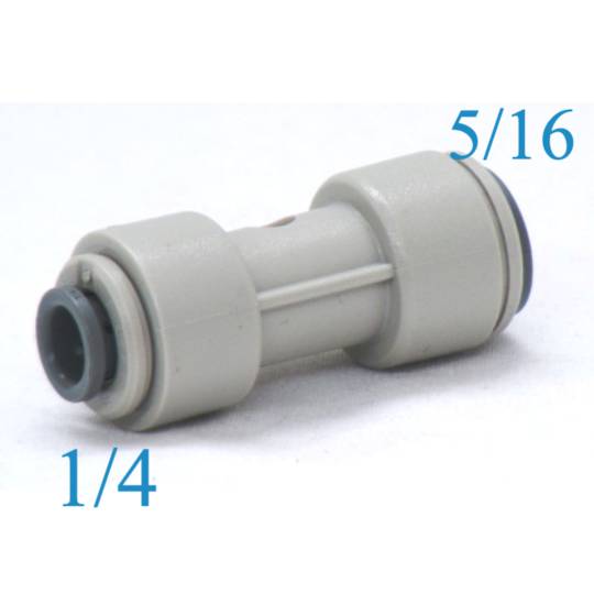Fridge  inlet hose Adaptor joiner 1/4  to 5/16 inch connecter