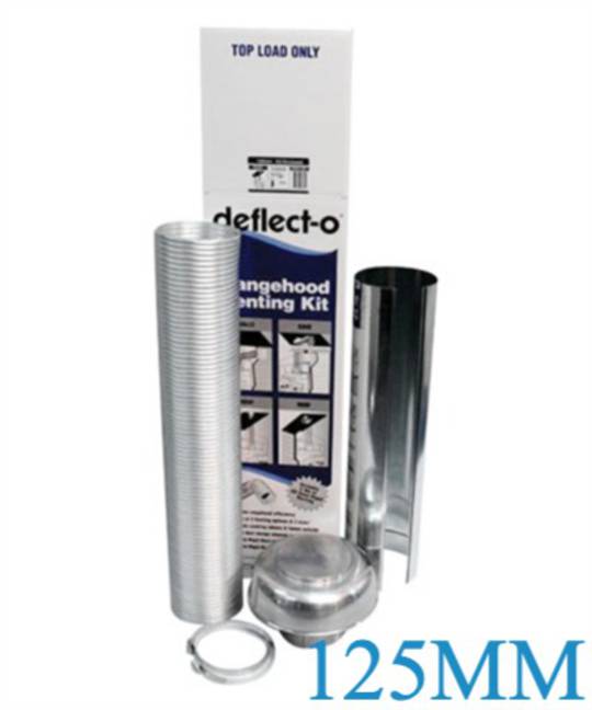 Fisher Paykel and Other Brand Dryer Ventilation Kit Rangehood Roof Vent Kit -Semi- Rigid Ducting -125mm Outlet,