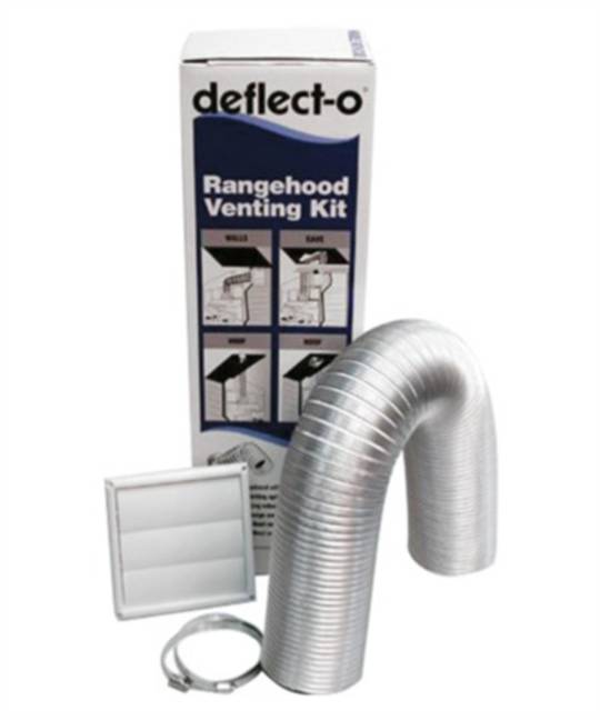 Fisher Paykel and Other Brand Dryer Ventilation Kit Rangehood Wall Vent Kit -Semi- Rigid Ducting -125mm Outlet,