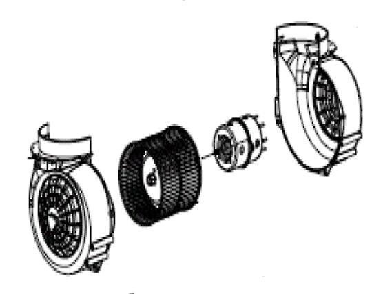 Baumatic Classioque Rangehood fan Motor Model BF60LEDSS, BRC90SS,  MC901