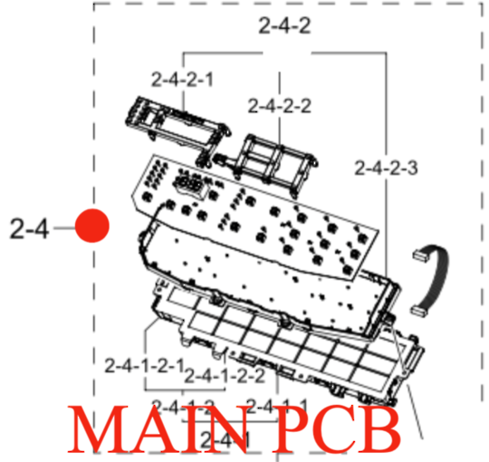 SAMSUNG WASHING MACHINE MAIN PCB  CONTROLLER FOR WA85N6750BW,