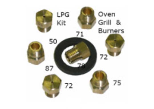 Indesit Ariston Oven and Cooktop LPG KIT Nozzle Kit Set ,