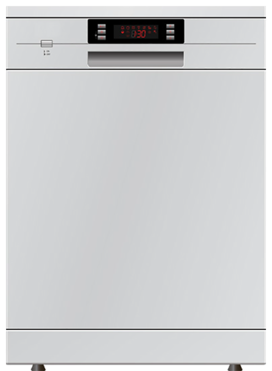 Freestanding Dishwasher by Eurotech  ED-D60CM-14P WHITE 60CM WIDE