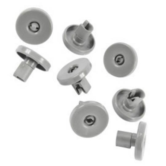 07353 AEG ELECTROLUX ZANUSSI DISHWASHER LOWER BASKET WHEELS grey or white pack of 8, Home