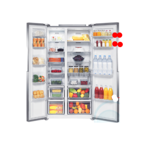 08846 Samsung fridge Shelf Tray upper SRS583NLS, Home Appliances Online