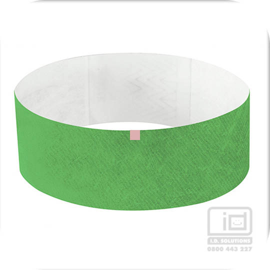 25 mm Tyvek wristband Green (plain)