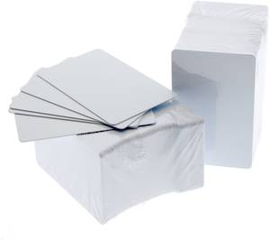 Biodegradable PVC Blank Cards White