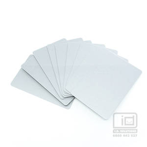 Blank cards Silver
