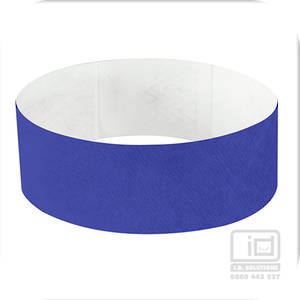 25 mm Tyvek wristband Blue