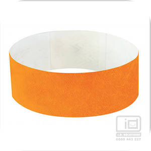 25 mm Tyvek wristband Neon Orange