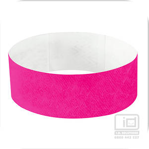 25 mm Tyvek wristband Neon Pink
