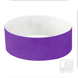 25 mm Tyvek wristband purple