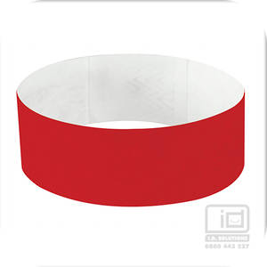 25 mm Tyvek wristband Red