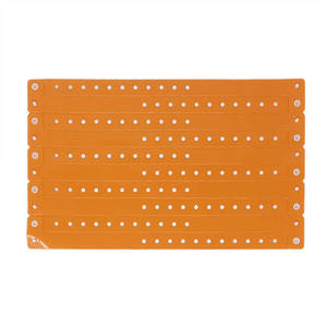 Neon orange vinyl wristband (13)