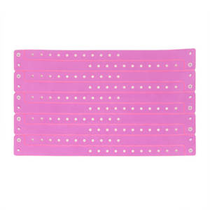 Premium Vinyl Wristbands Neon Pink
