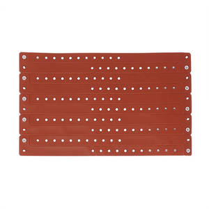 Red vinyl wristbands (3)