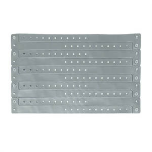 Silver vinyl wristbands (17)