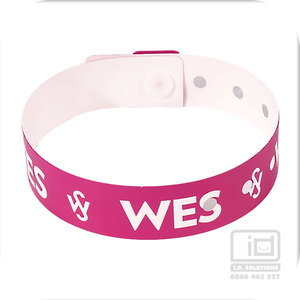 Custom Vinyl L-Shape Snap wristbands