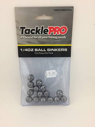 Tackle Pro - Ball Sinkers 1/4oz