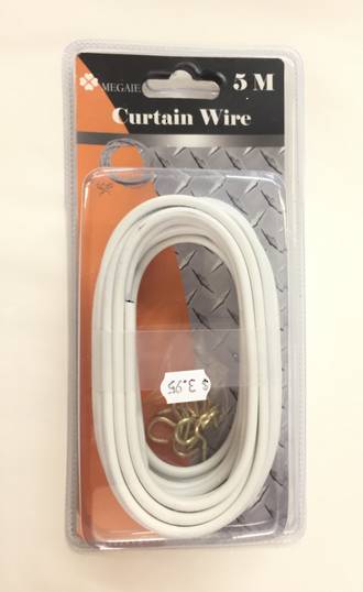 Curtain wire with 5M