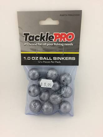 Tackle Pro - Ball Sinkers 1.0oz
