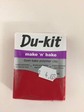 Du-Kit Make n Bake Clay - Red 10