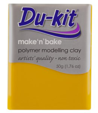 Du-Kit Make n Bake Clay - Yellow 40