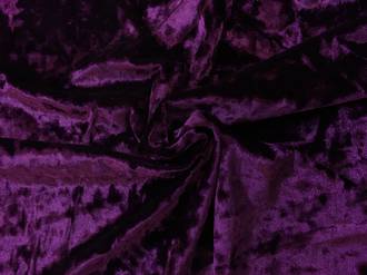 Purple crushed velvet