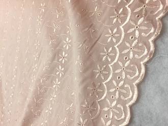 Broderie anglaise   - light pink