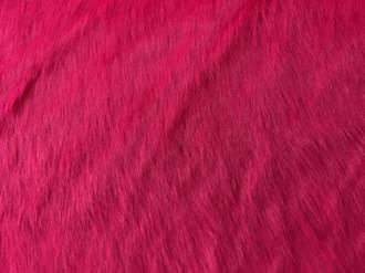 Hot Pink - Faux Fur - medium pile