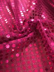 Sequin Fabric - Deep pink