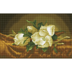 Magnolias on gold velvet DD12.46