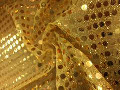 Sequin Fabric - Gold