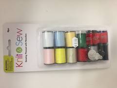 Sewing kit - thread and needles- knit and sew