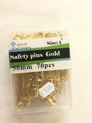 Safety Pins Gold pk