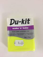 Du-Kit Make n Bake Clay - Fluoro Yellow 240