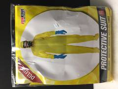 Yellow protective suit