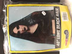 Long Black wig - 40" - 75013