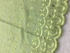 Broderie anglaise  - pastel green