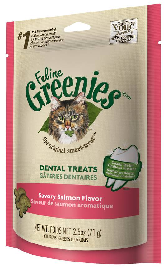 Feline Greenies™ Dental Treats Savory Salmon Flavor 60g