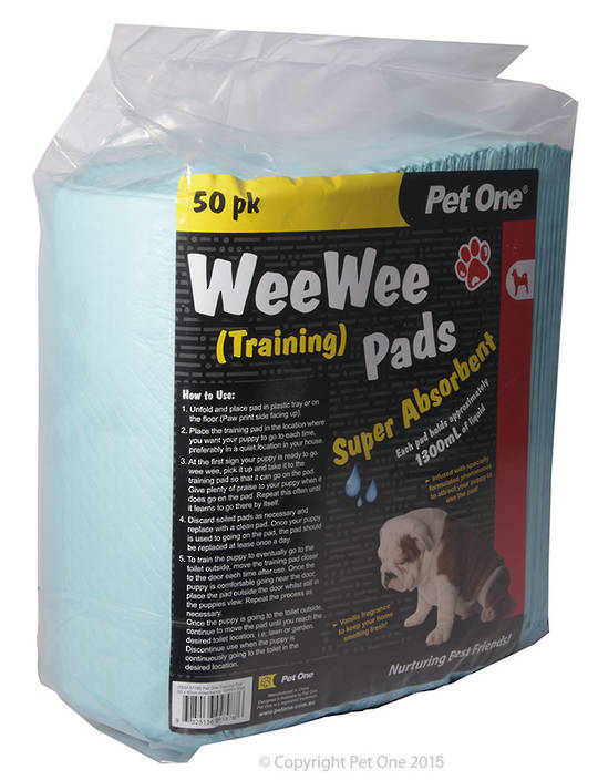 Pet One Wee Wee Training Pads 50pk