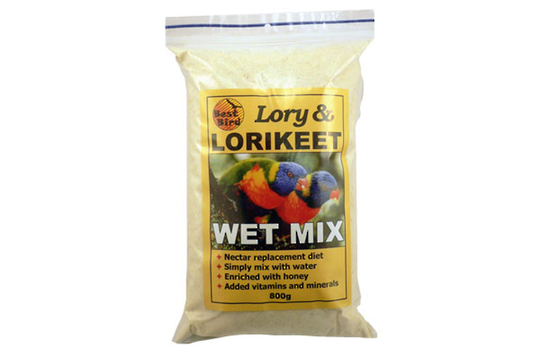 Best Bird Lorikeet Diet Wet Mix 800g