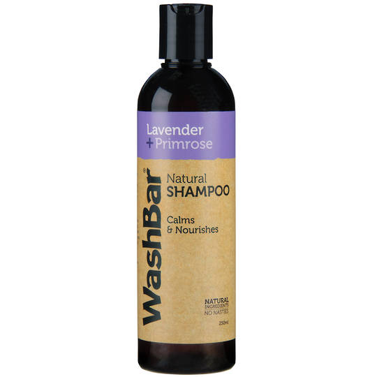 WashBar 100% Natural Shampoo Lavender and Primrose 250ml