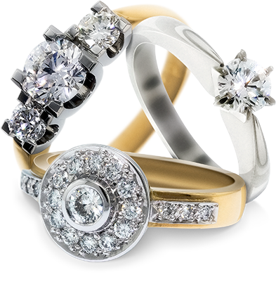 diamond engagement wedding rings