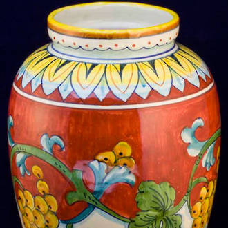 Hand-Painted Ceramics Corallo Tiber Vase 300mm